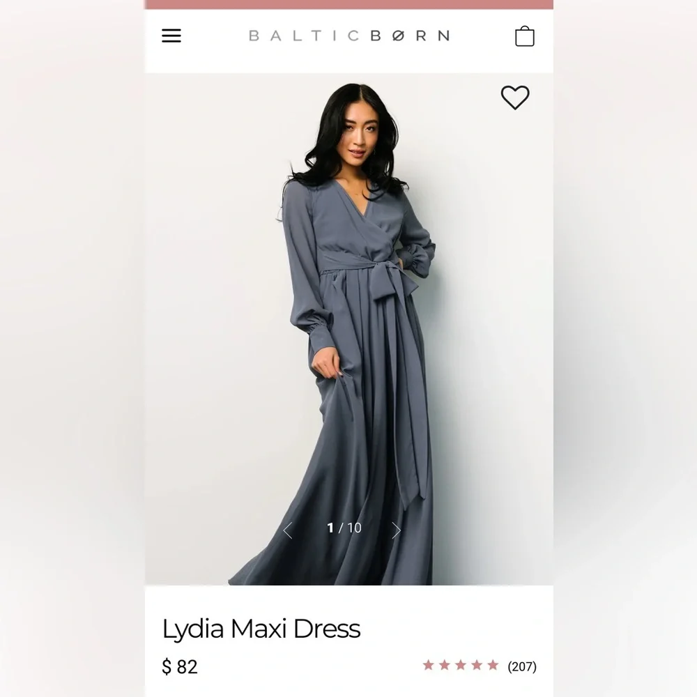 Baltic Born Lydia Maxi Dress Slate Blue - Picture 10 of 13